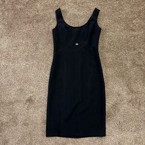 J&R Black Sleeveless Sheath Dress XS Classic Minimalist LBD